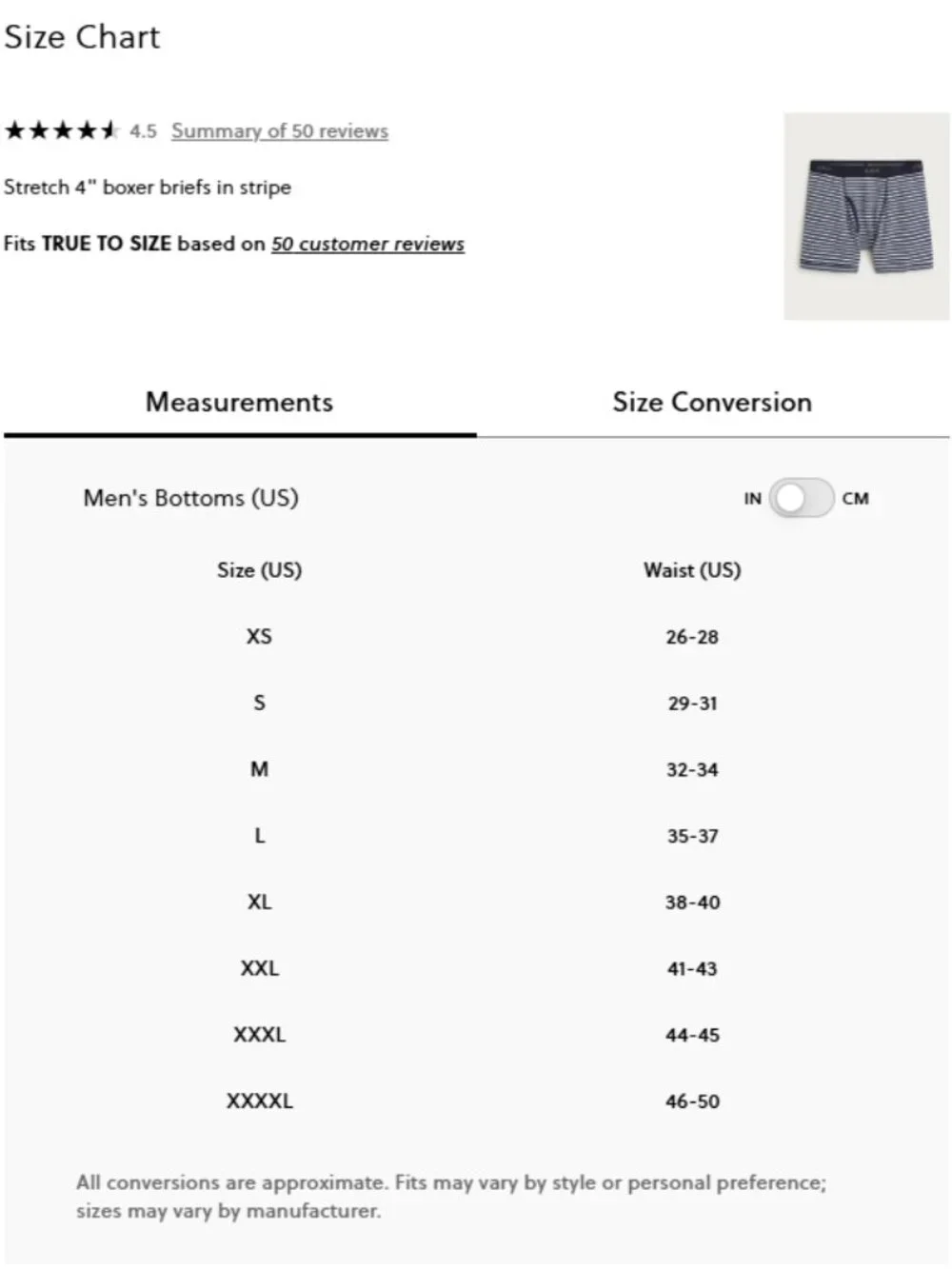 Stretch 3” boxer briefs in stripe